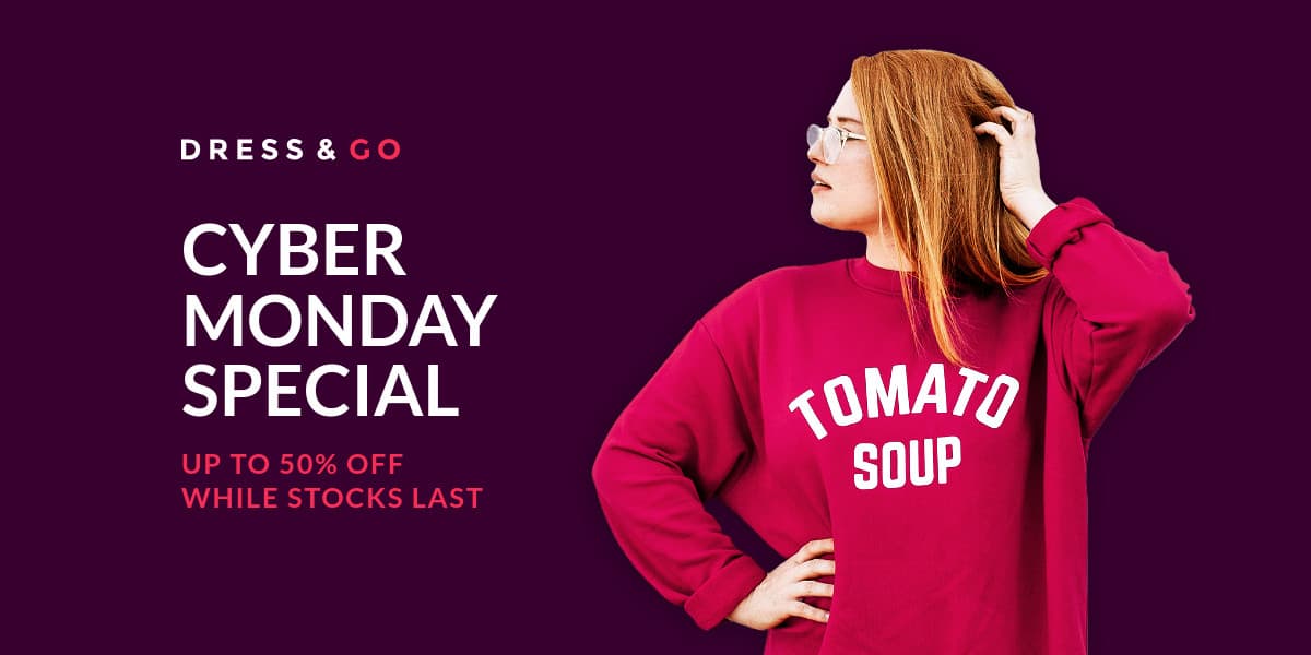 Cyber Monday Special Red Woman Animated-1200x600px-TwitterImagePost