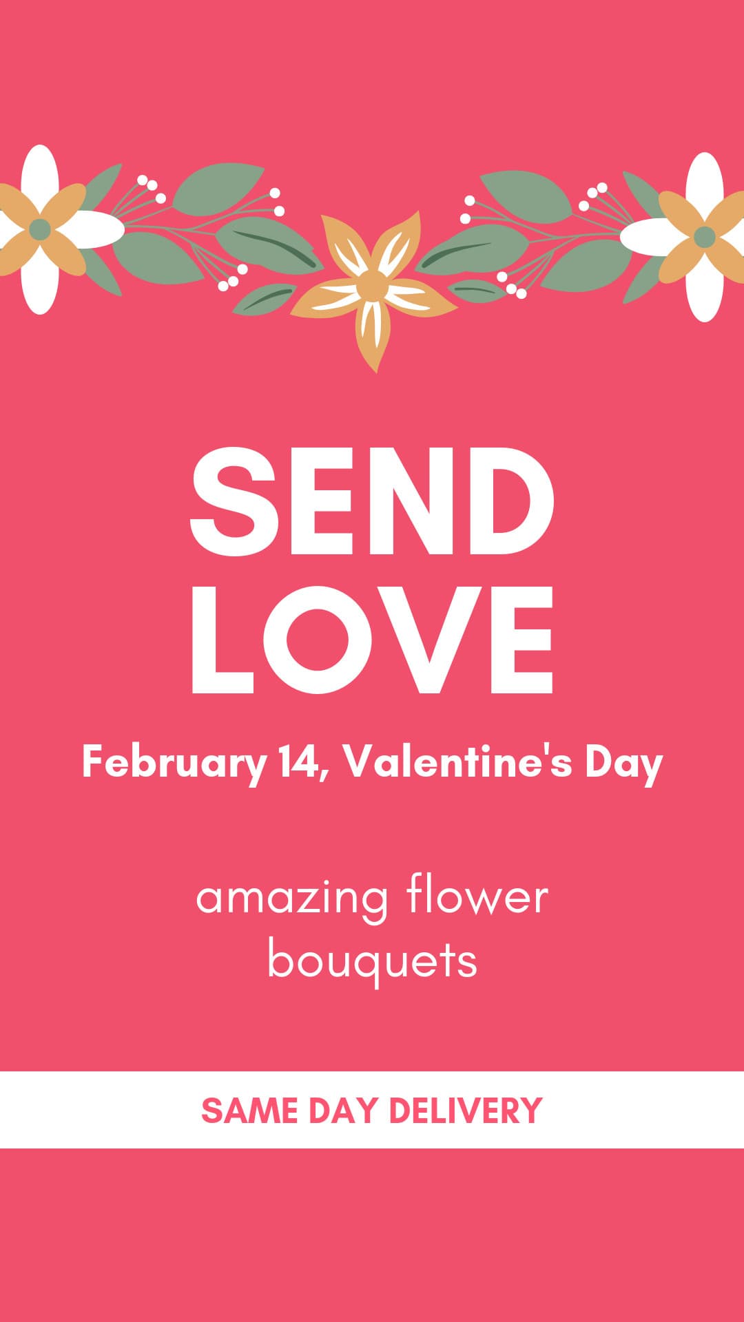 Send Valentine's Day Flower Love-1080x1920px-Story