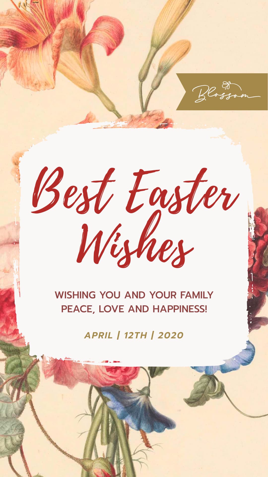 Watercolor Best Easter Wishes-1080x1920px-Story