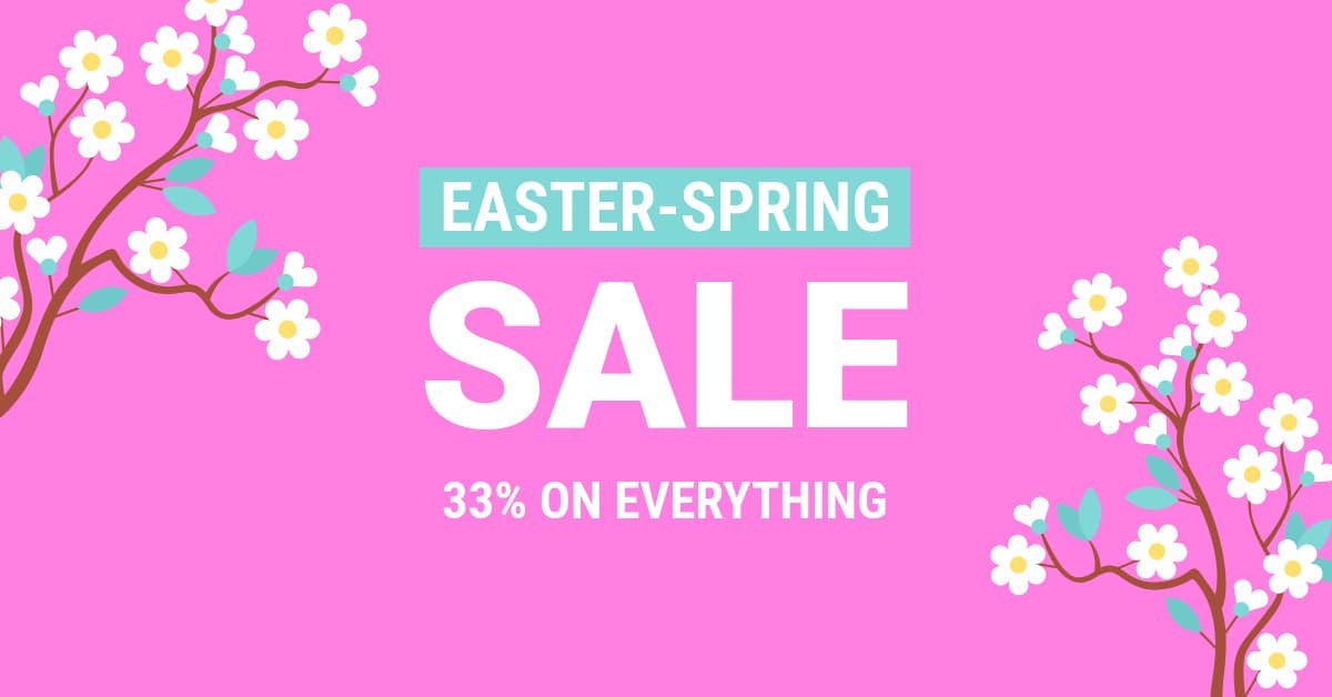 Easter Spring Sale Flower Branch-1200x628px-FacebookSponsoredMessage