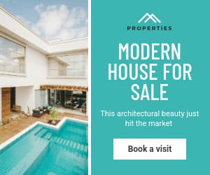 Modern House with Pool for Sale Animated-300x250px-MediumRectangle