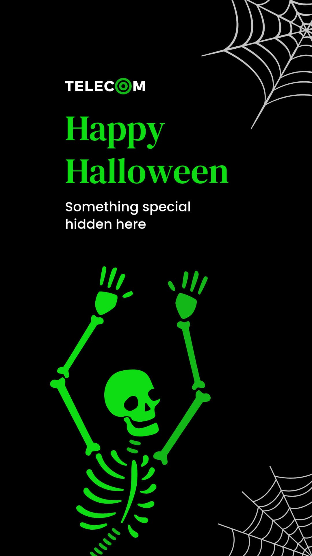 Happy Special Halloween with Green Skeleton-1080x1920px-Story