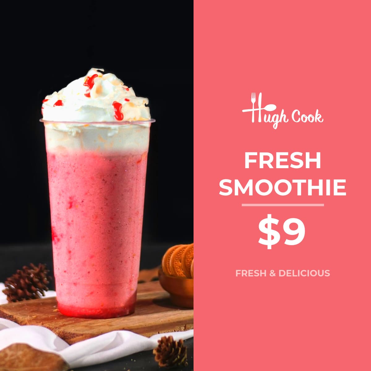 Fresh Strawberry Smoothie Deal Animated-1200x1200px-FacebookSquarePost