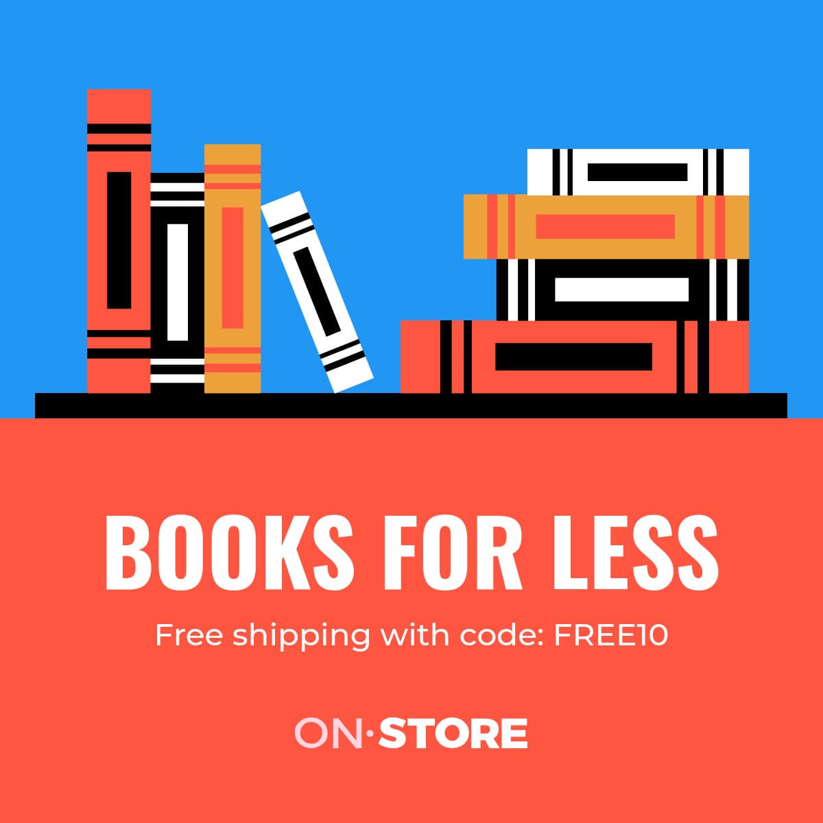 Books for Less and Free Shipping-1200x1200px-FacebookSquarePost