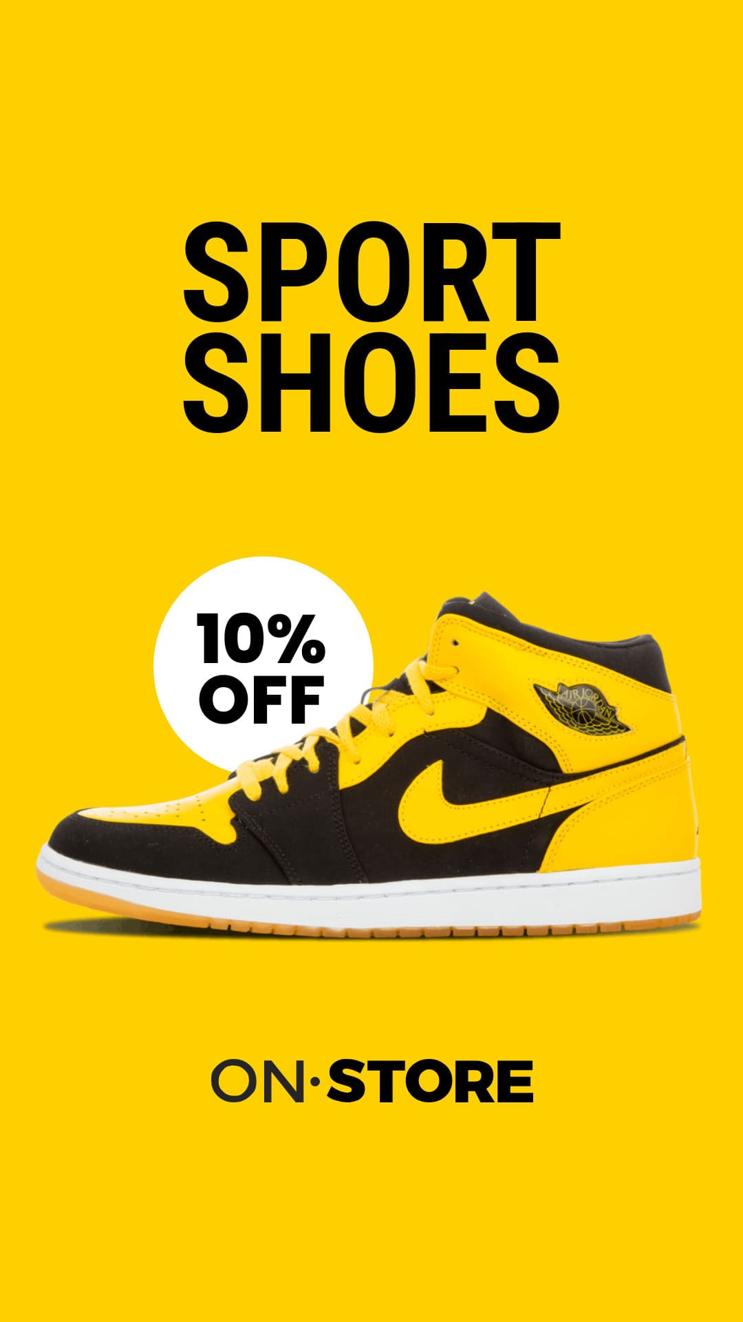 Yellow Sport Shoes Store Deal Animated-1080x1920px-Story