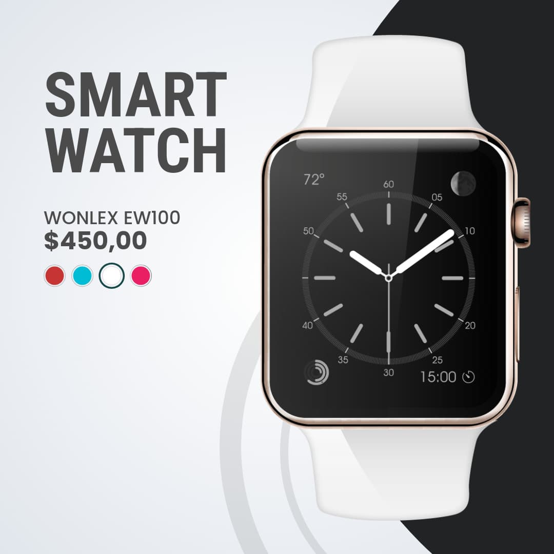White Wonlex Smart Watch-1080x1080px-InstagramPost