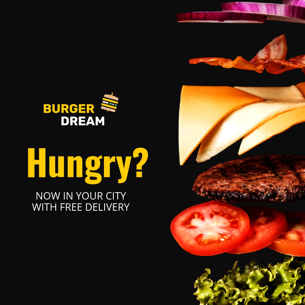 Free Burger Delivery in Your City Animated-1200x1200px-FacebookSquarePost