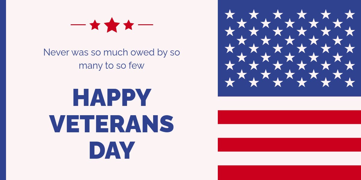 Veterans Day So Much Owed by So Many-1200x600px-TwitterImagePost