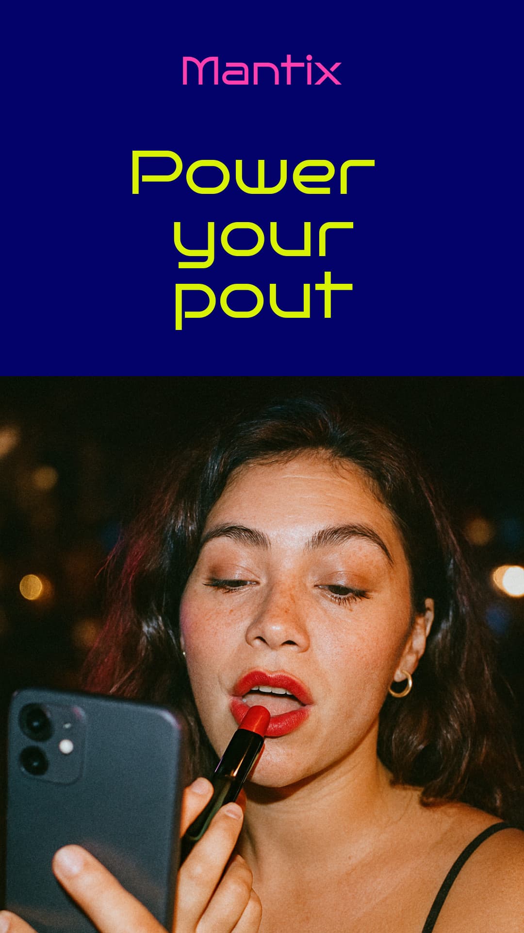 Power Your Pout Lipstick Mantix Beauty Products Animated-160x600px-WideSkyscraper-1080x1920px-Story