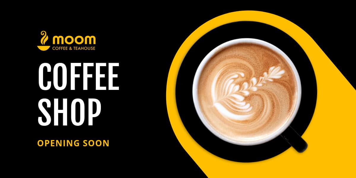 Modern Coffee Shop Opening Soon Animated-1200x600px-TwitterImagePost