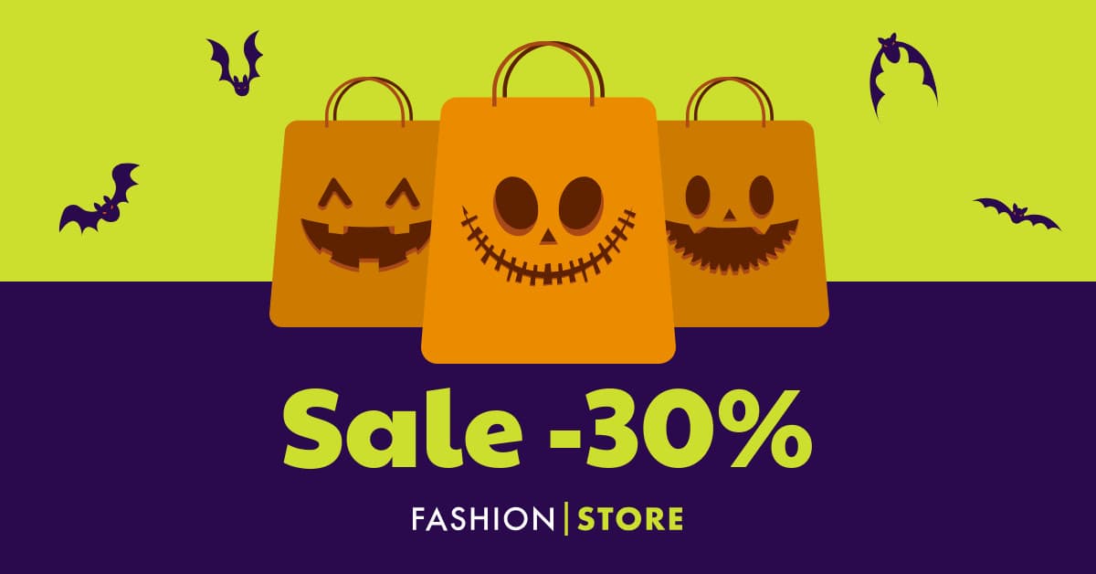 Halloween Shopping Bag Fashion Sale-1200x628px-FacebookSponsoredMessage