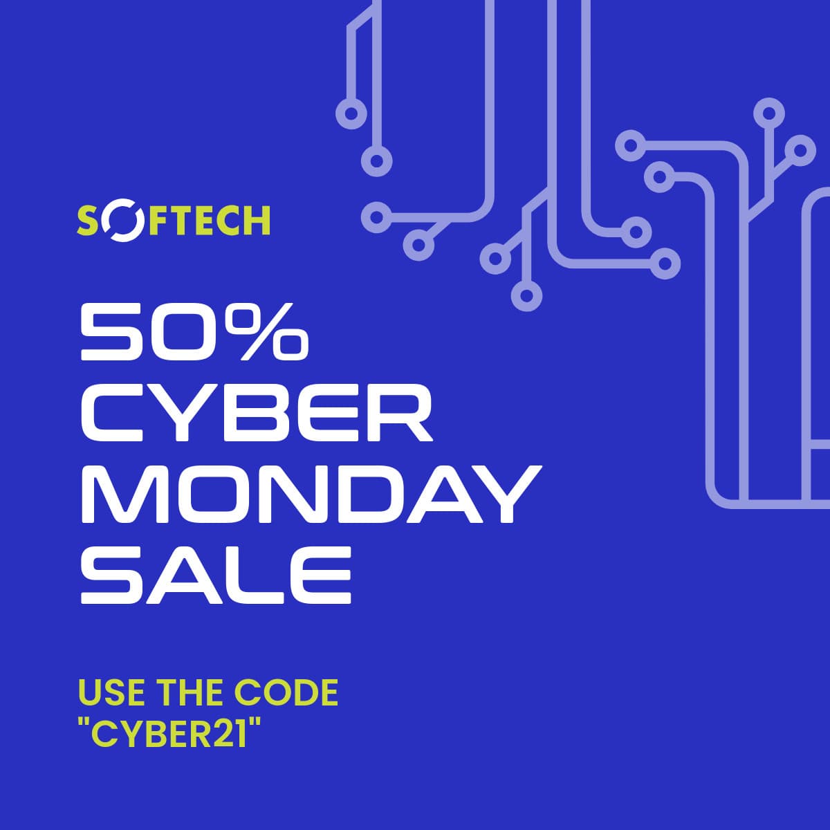 Blue Circuit Sale Cyber Monday-1200x1200px-FacebookSquarePost