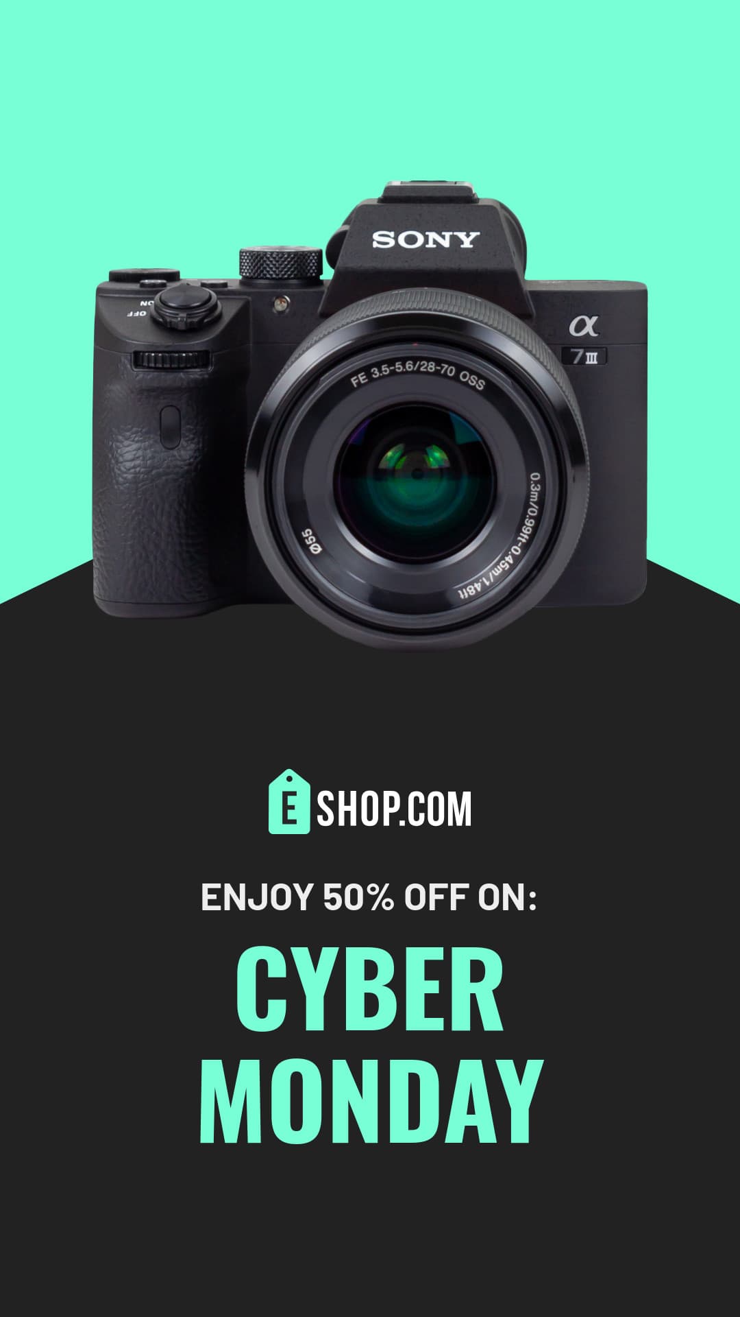 Cyber Monday Enjoy Sony Photography Animated-1080x1920px-Story