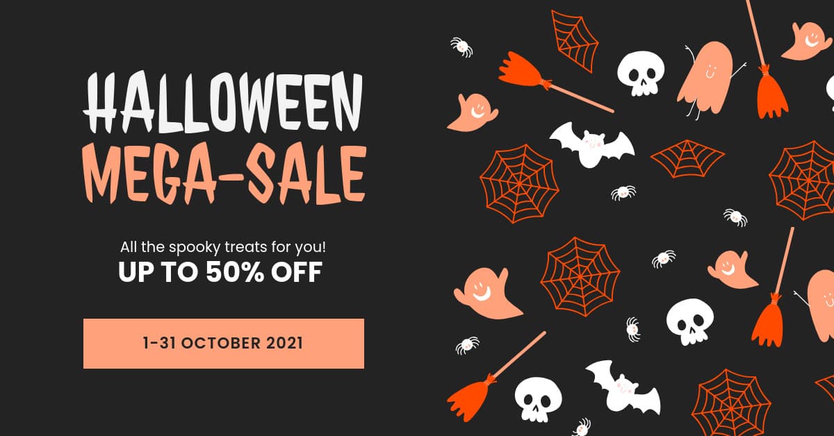 Halloween Mega Sale Spooky Treats-1200x628px-FacebookSponsoredMessage