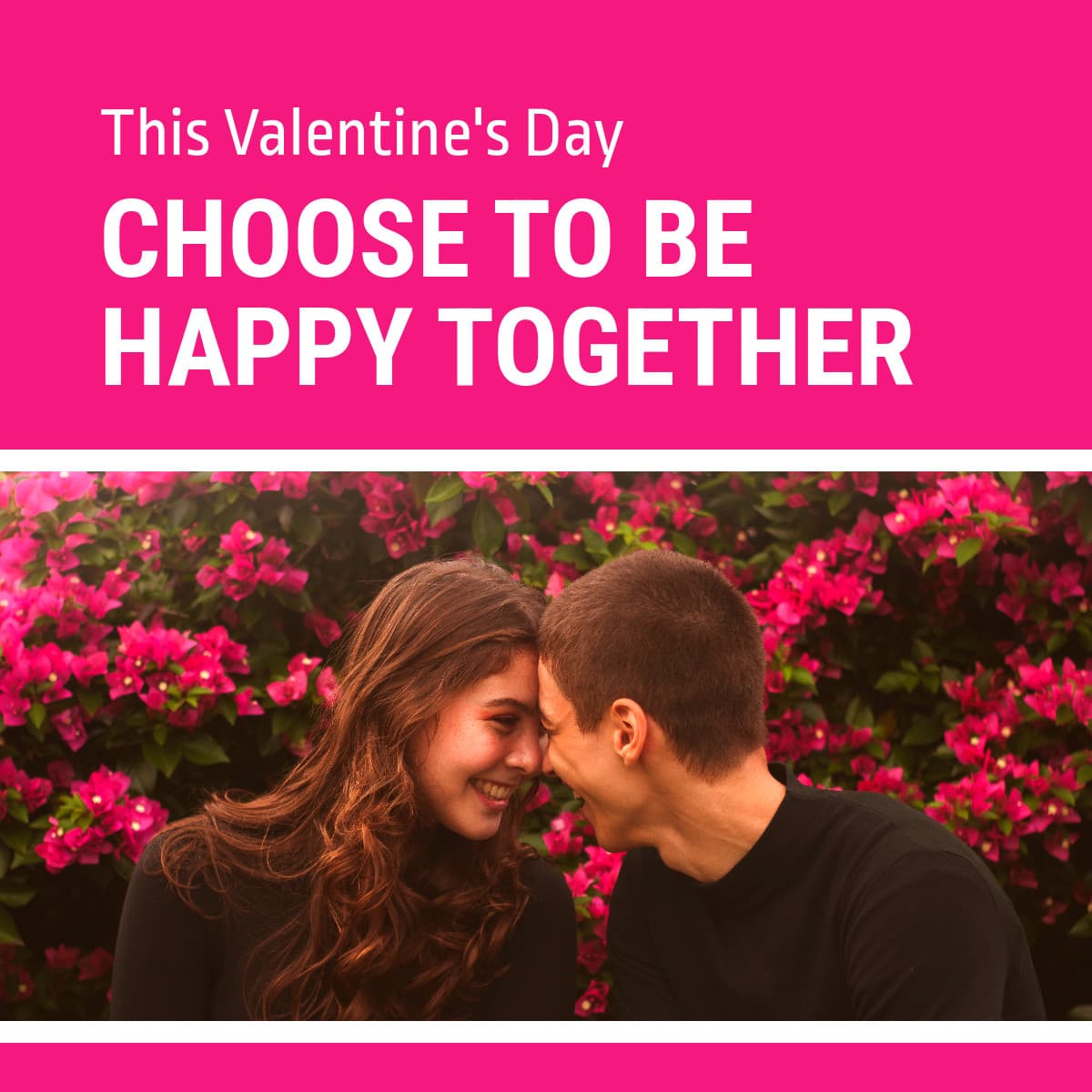Pink Valentine's Day Happy Together Animated-1200x1200px-FacebookSquarePost