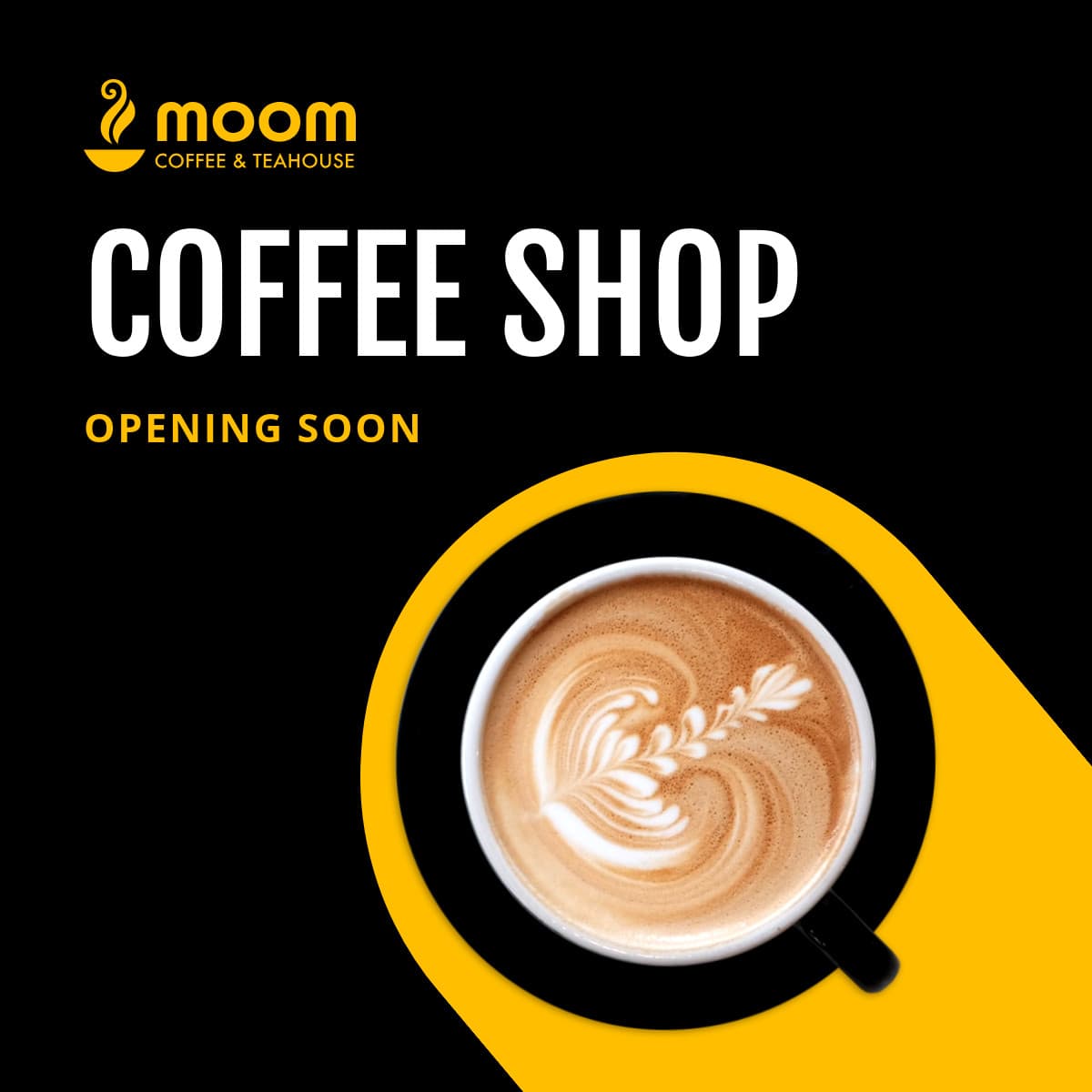 Modern Coffee Shop Opening Soon Animated-1200x1200px-FacebookSquarePost