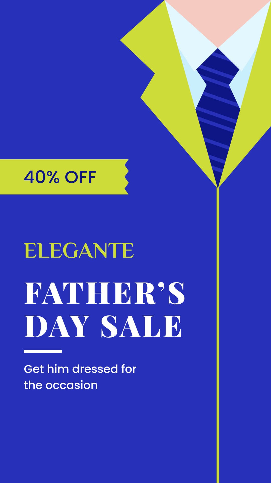Elegant Father's Day Blue Sale-1080x1920px-Story
