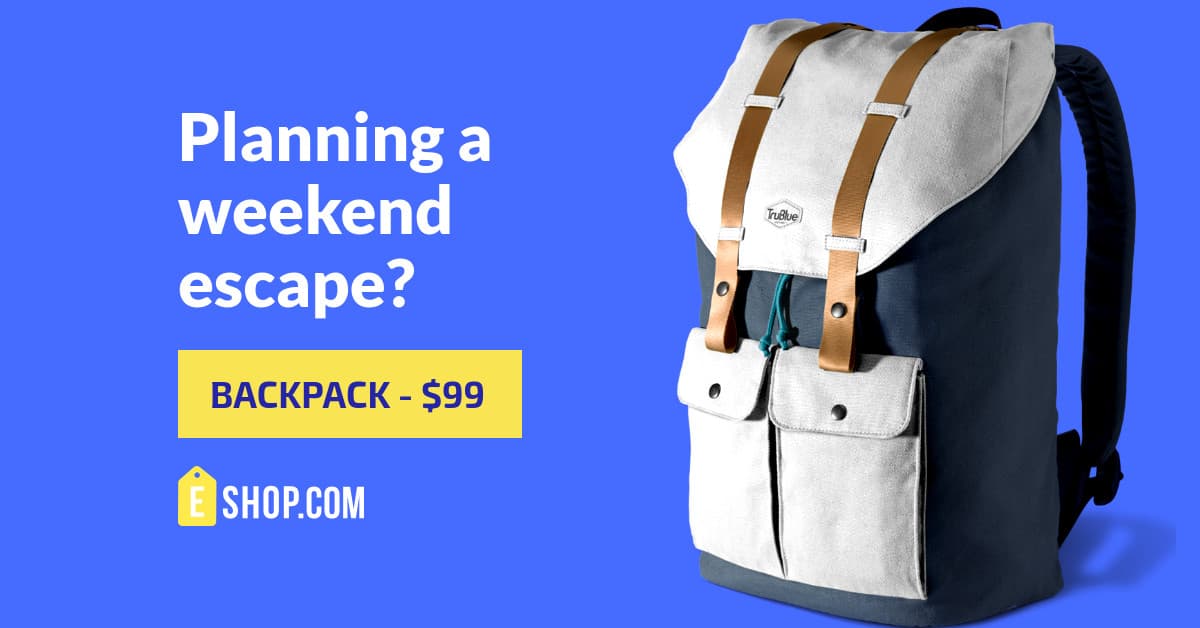 Backpack Deal for Weekend Escape Animated-1200x628px-FacebookSponsoredMessage