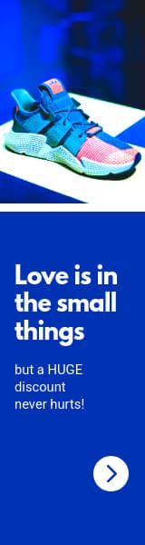 Valentine's Day Fashion Blue Shoe Love Animated-160x600px-WideSkyscraper