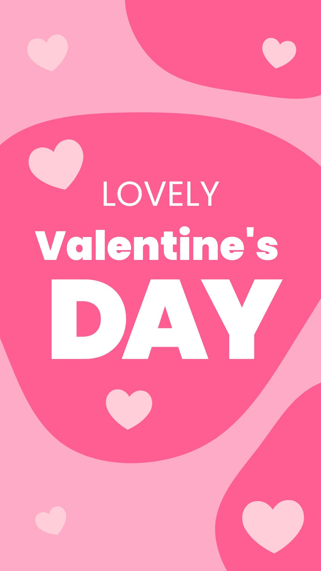 Lovely Valentine's Day Pink Bubble-1080x1920px-Story