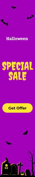 Purple Yellow Halloween Special Sale-120x600px-Skyscraper
