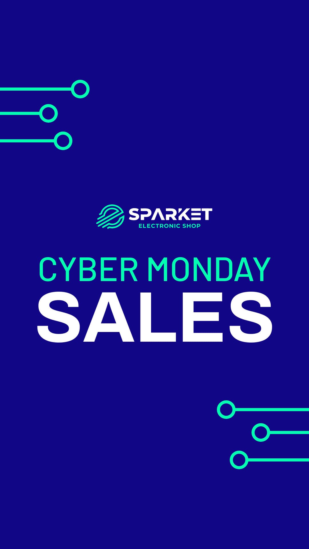 Electronic Shop Cyber Monday Sales-1080x1920px-Story
