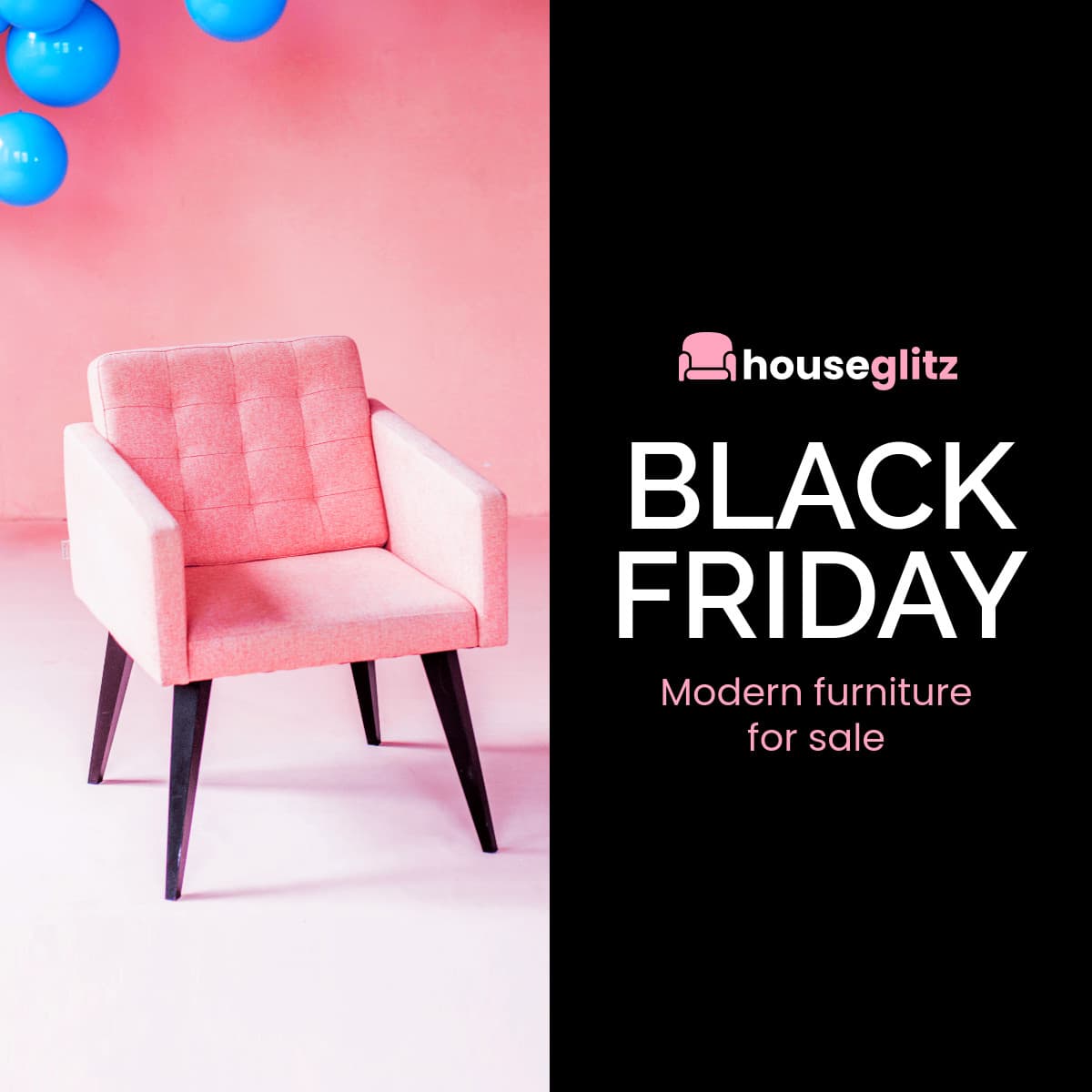 Black Friday Modern Pink Furniture Sale Animated-1200x1200px-FacebookSquarePost