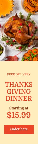 Thanksgiving Dinner Free Delivery Animated-160x600px-WideSkyscraper