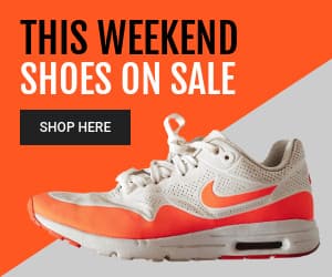 Orange Shoes on Sale This Weekend Animated-300x250px-MediumRectangle