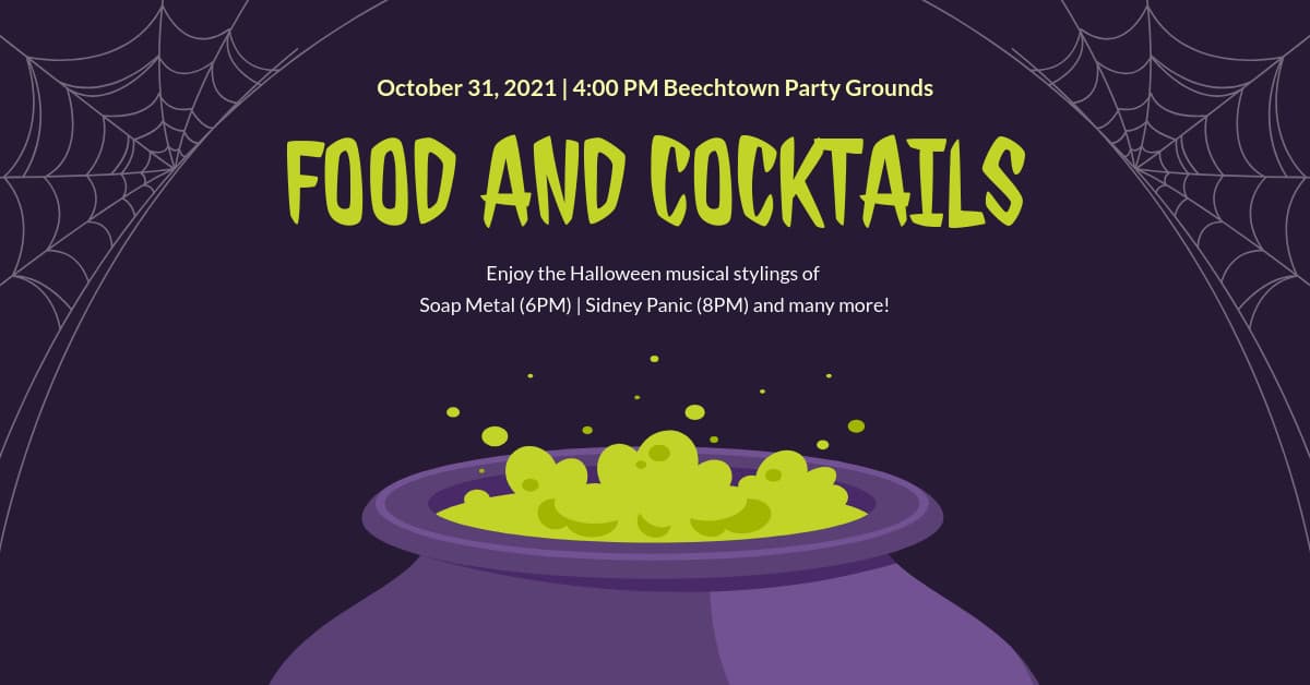 Halloween Food And Cocktails-1200x628px-FacebookSponsoredMessage
