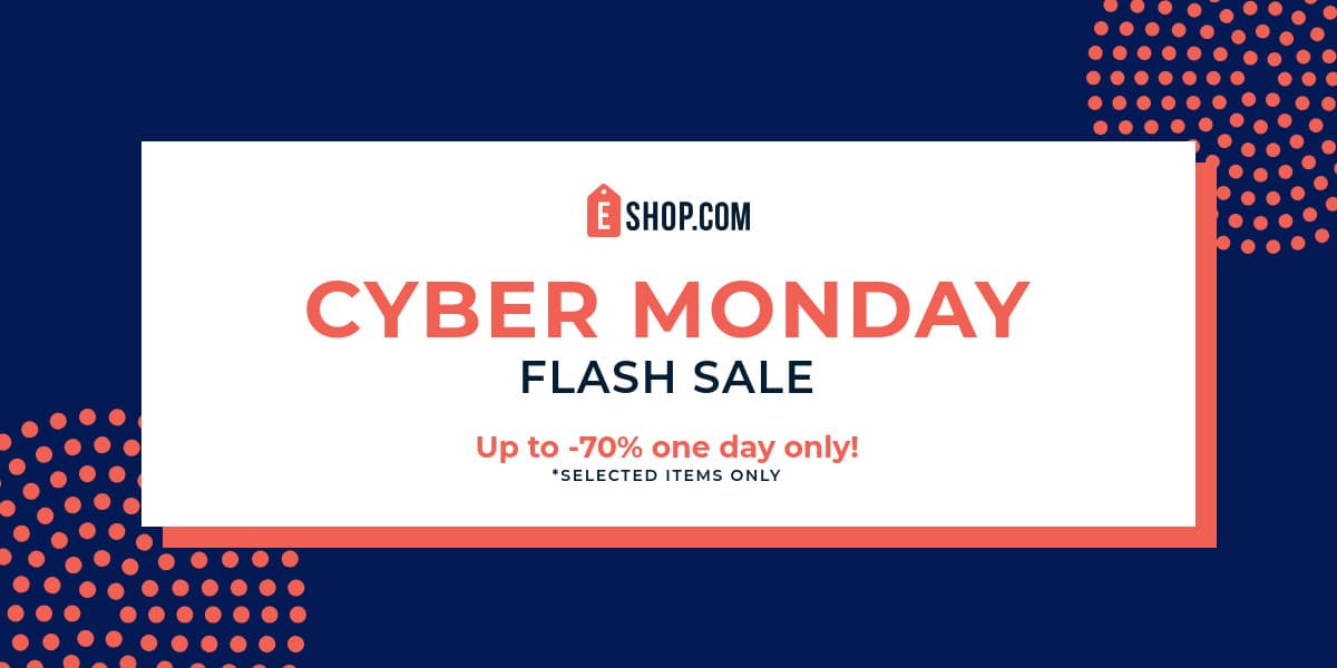 Cyber Monday Flash Sale Dots-1200x600px-TwitterImagePost
