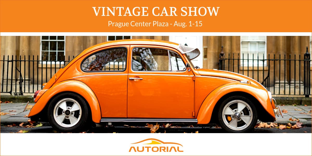 Vintage Car Show in Prague Animated-1200x600px-XImagePost
