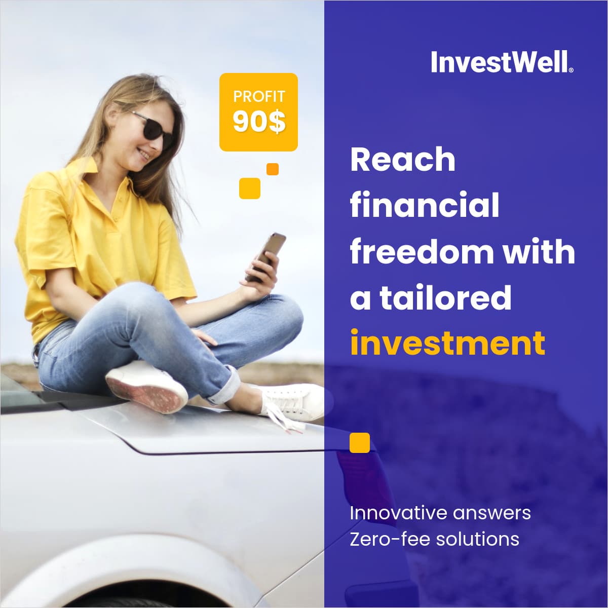 Financial Freedom with InvestWell Animated-1200x1200px-FacebookSquarePost
