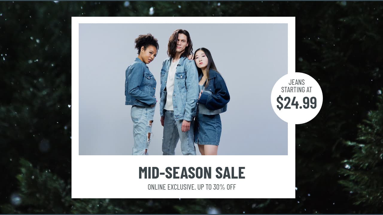 Christmas Mid-Season Jeans Sale Video-1280x720px-HDVideo