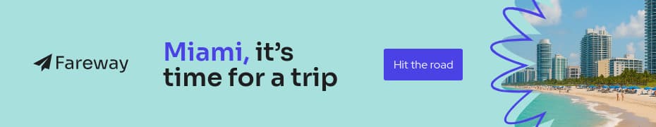 Miami Trip Fareway Travel Offer Animated-728x90px-Leaderboard-930x180px-TopBanner