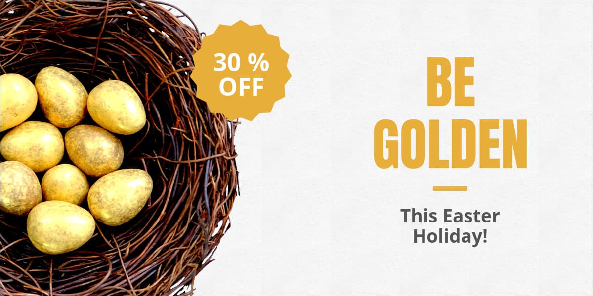 Golden Easter Egg with Promo Animated-1200x600px-TwitterImagePost
