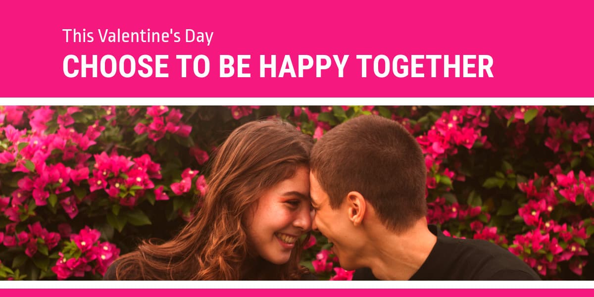 Pink Valentine's Day Happy Together Animated-1200x600px-TwitterImagePost