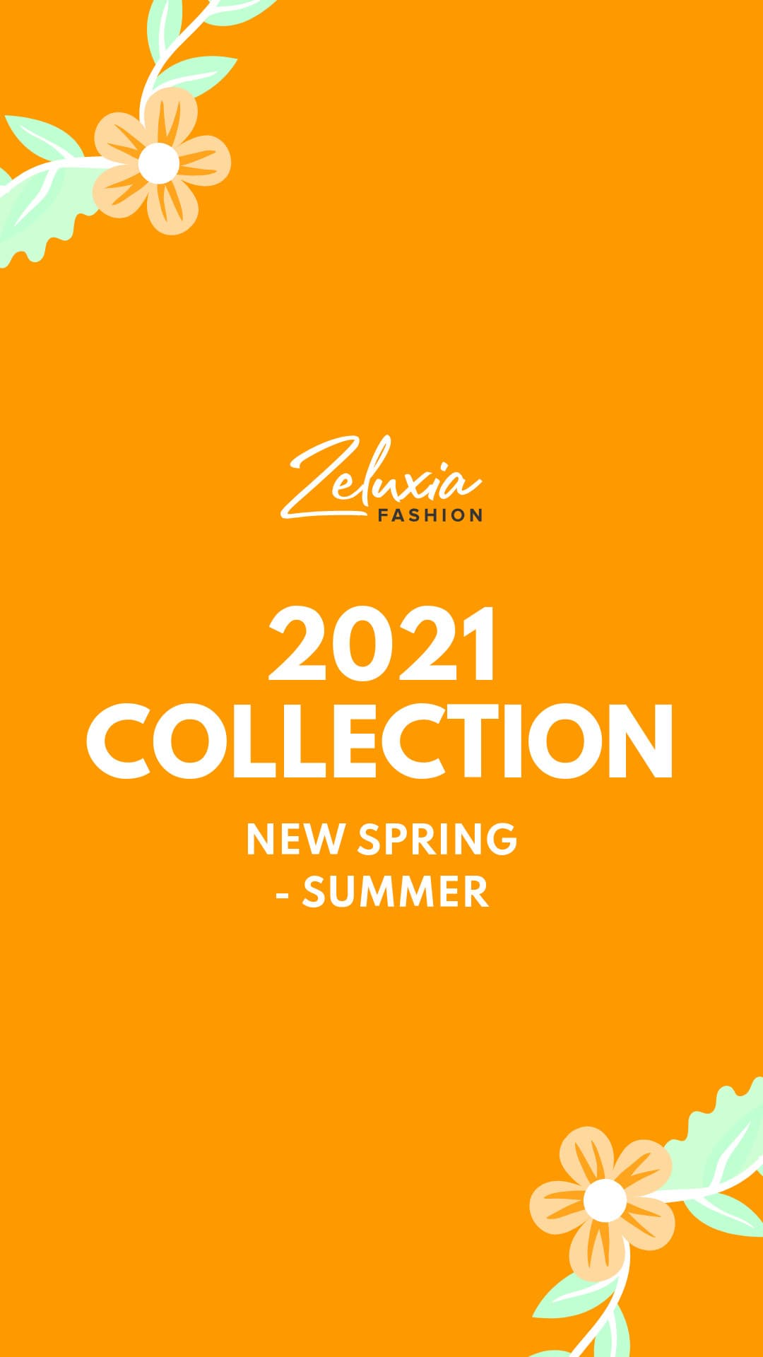 Spring-Summer Fashion Collection Flower Illustration-1080x1920px-Story