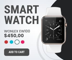 White Wonlex Smart Watch-300x250px-MediumRectangle