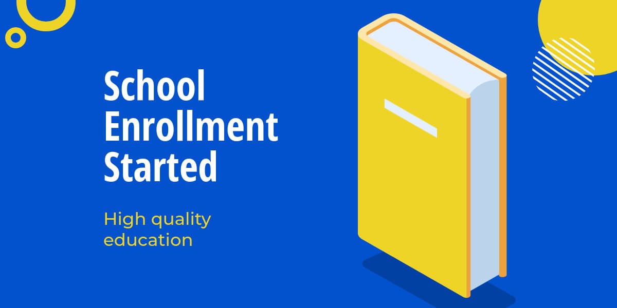 School Enrollment Started-1200x600px-TwitterImagePost