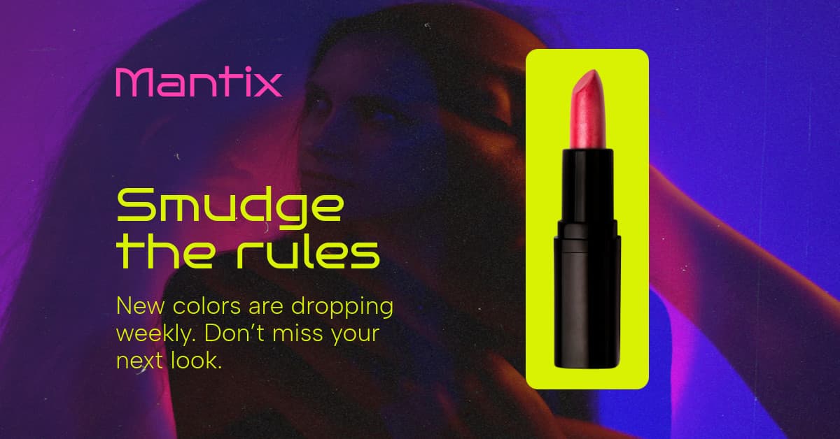 Smudge the Rules Lipstick Mantix Beauty Products Animated-728x90px-Leaderboard-1200x628px-FacebookSp