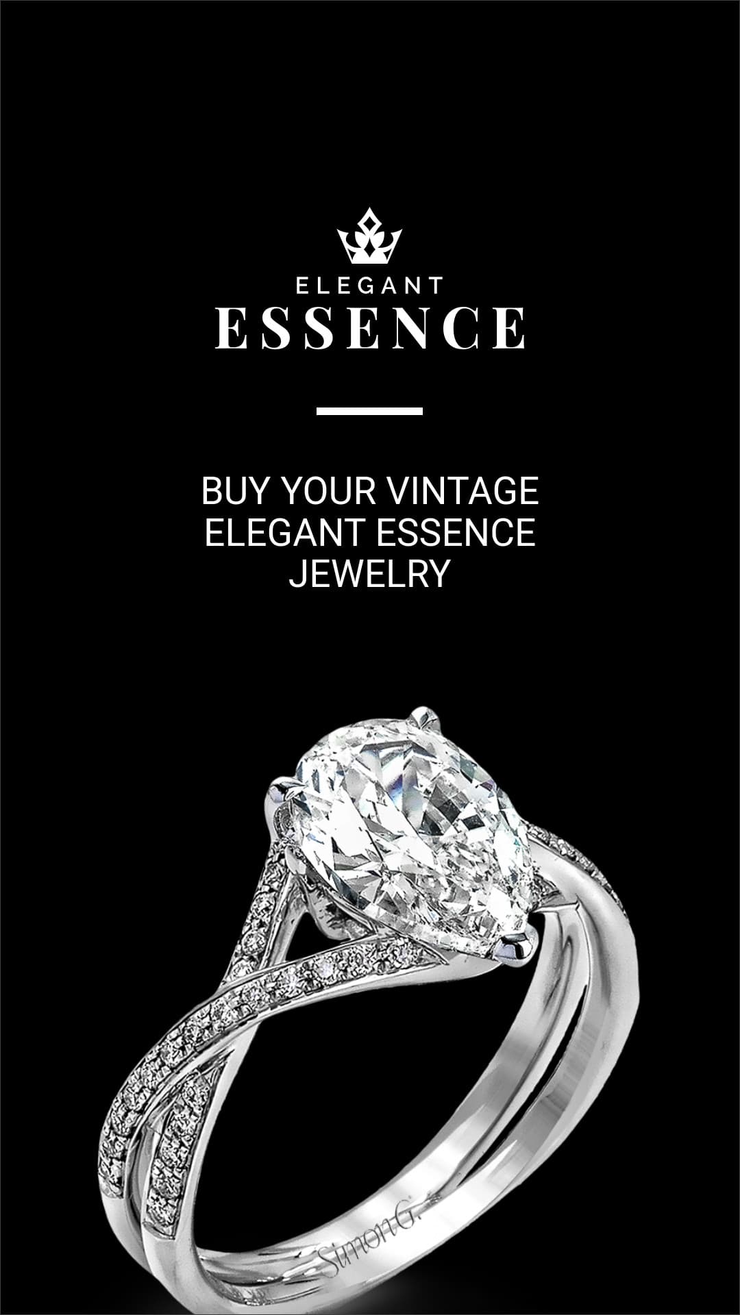 Vintage Diamond Ring Jewelry Animated-1080x1920px-Story
