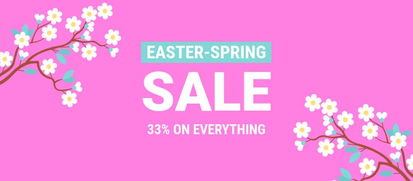 Easter Spring Sale Flower Branch-820x360px-FacebookCover