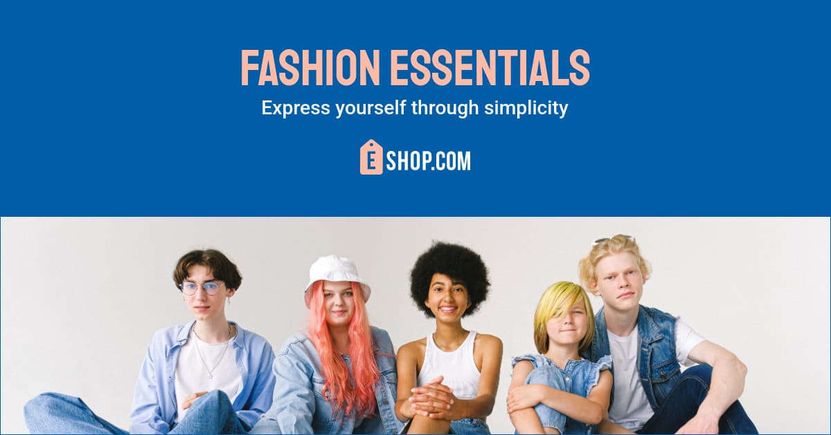 Blue Fashion Essentials Collection Animated-1200x628px-FacebookSponsoredMessage