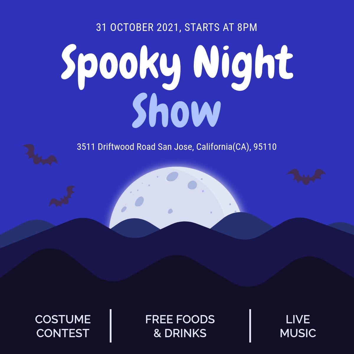Halloween Spooky Night Show-1200x1200px-FacebookSquarePost
