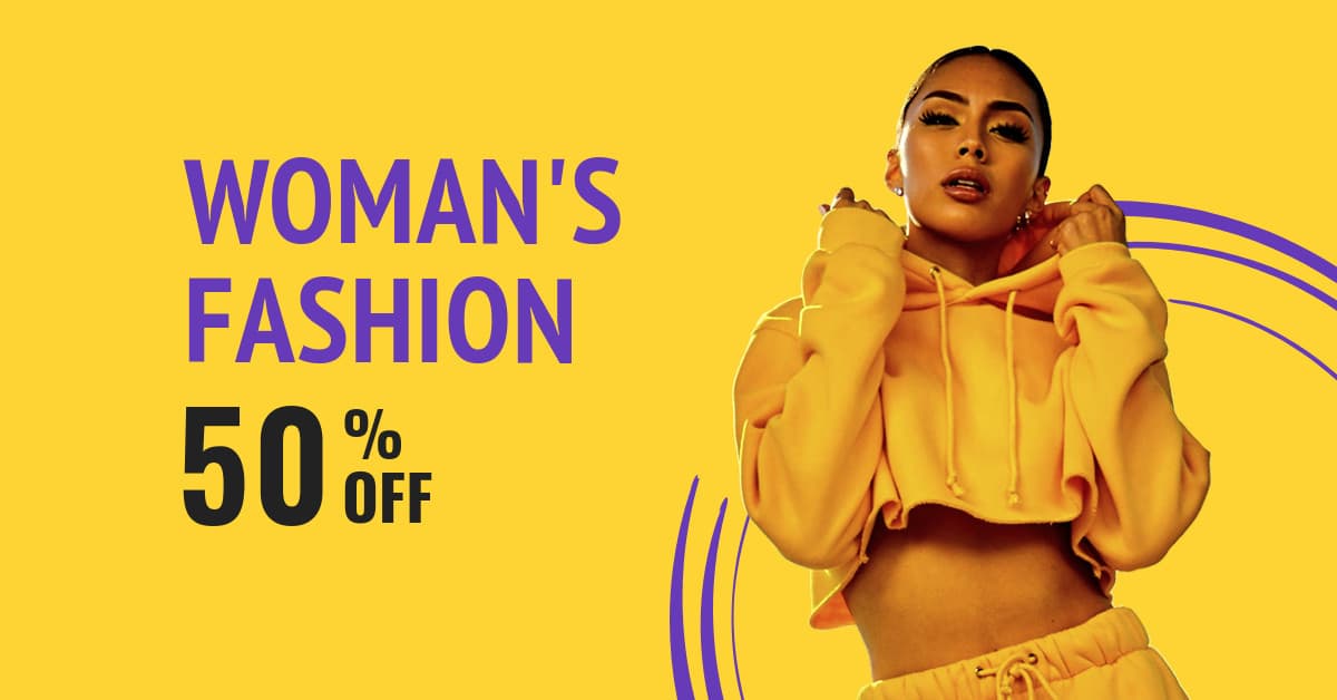 Yellow Purple Woman's Fashion Deal Animated-1200x628px-FacebookSponsoredMessage