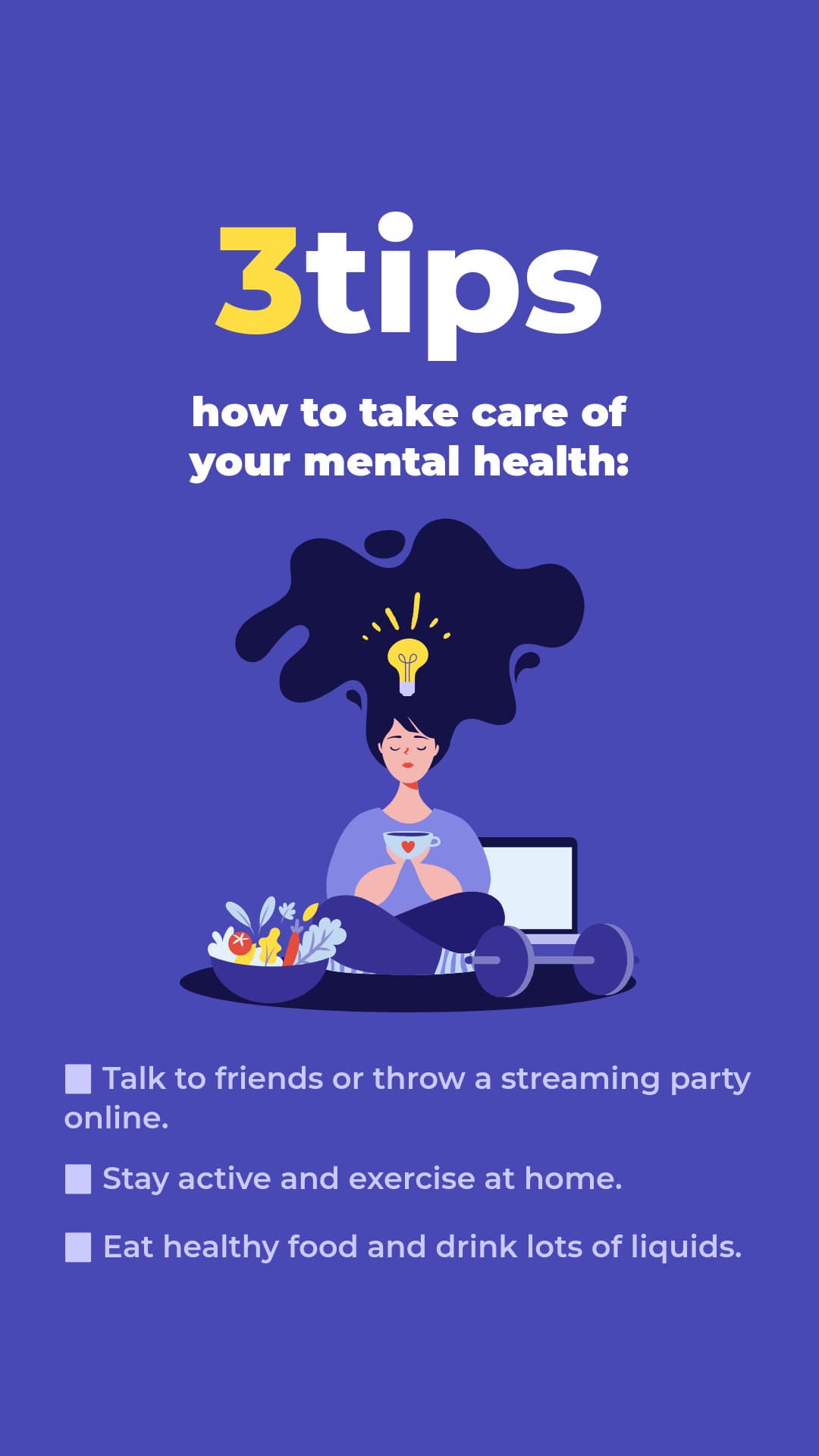 3 Tips on How to Keep Your Mental Health-1080x1920 px