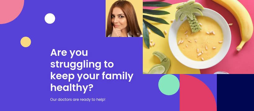 Keep Your Family Healthy Colorful Shapes-820x360px-FacebookCover
