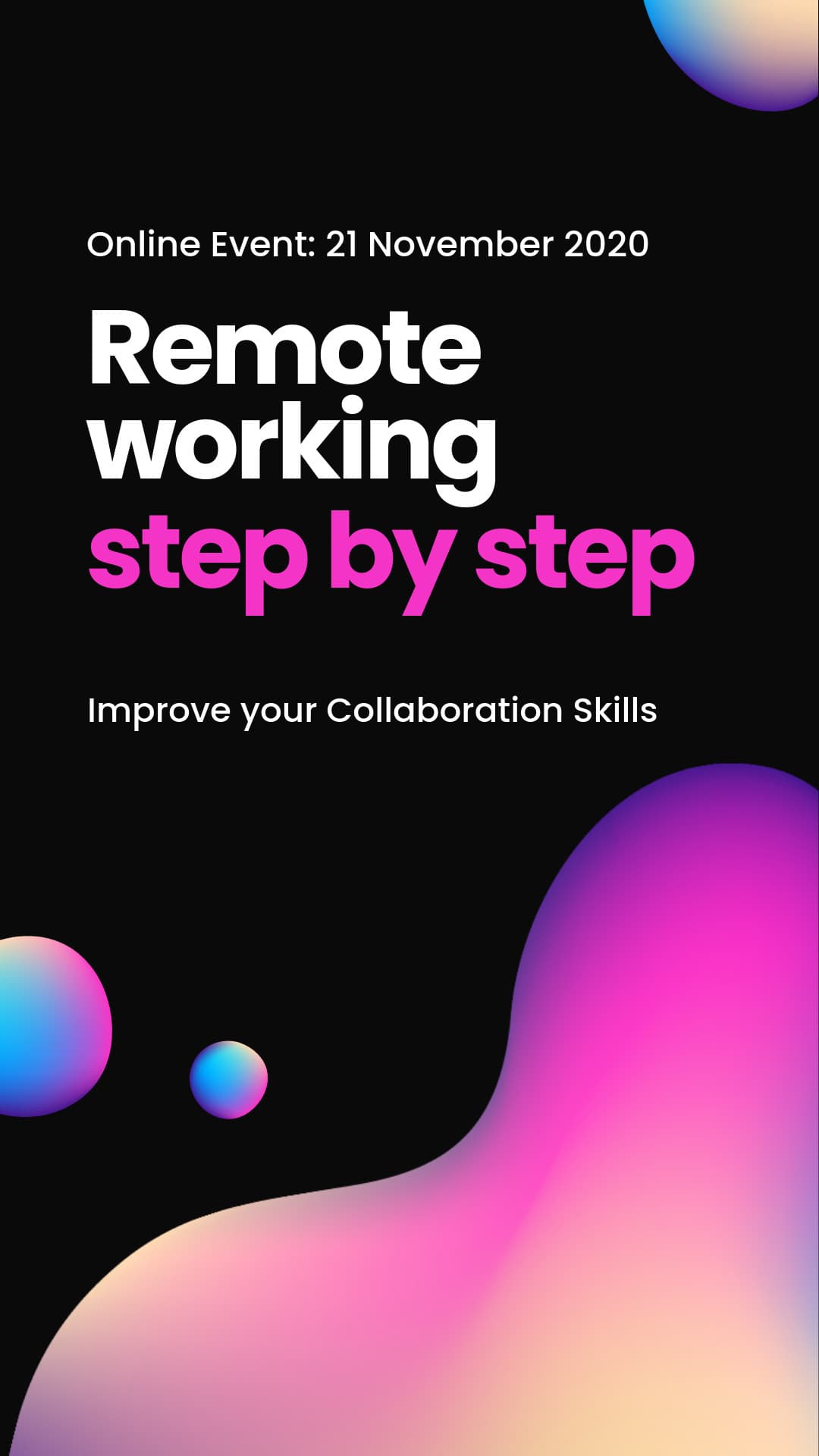 Step by Step Remote Working Animated-1080x1920px-Story