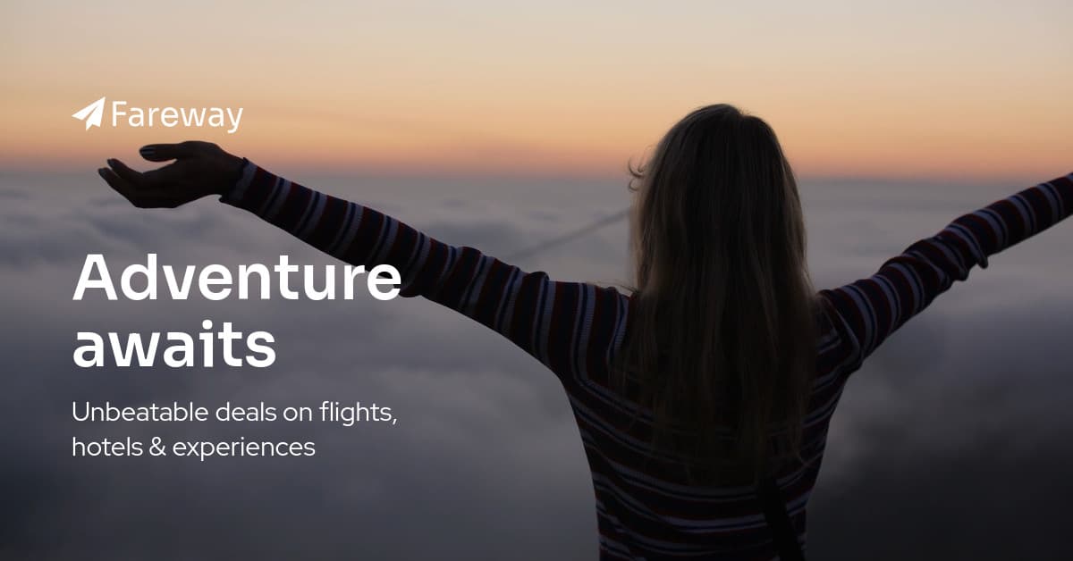 Adventure Awaits Fareway Travel Deal Video-1200x628px-FacebookSponsoredMessage
